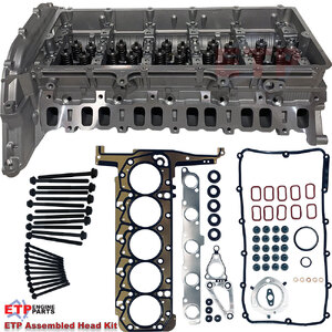 ETP's Assembled Cylinder Head Kit suits P5 3.2L Diesel in Ford Ranger and Mazda BT-50  - Includes ETP Ultimate VRS and Head Bolts