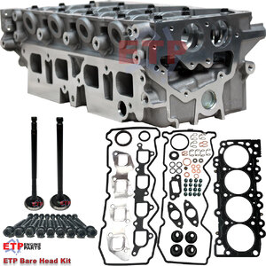 ETP's Bare Cylinder Head Kit for Nissan YD25 Supplied ETP Ultimate VRS, Valves and Head Bolts