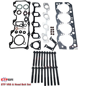 ETP Ultimate VRS Gasket Set and Head Bolt Set for Toyota 3L