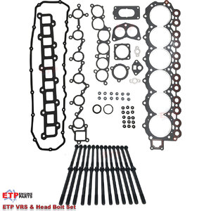 ETP Ultimate VRS Gasket Set and Head Bolt Set Gasket Set for Nissan TB42 4.2L Petrol Patrol and Ford Maverick