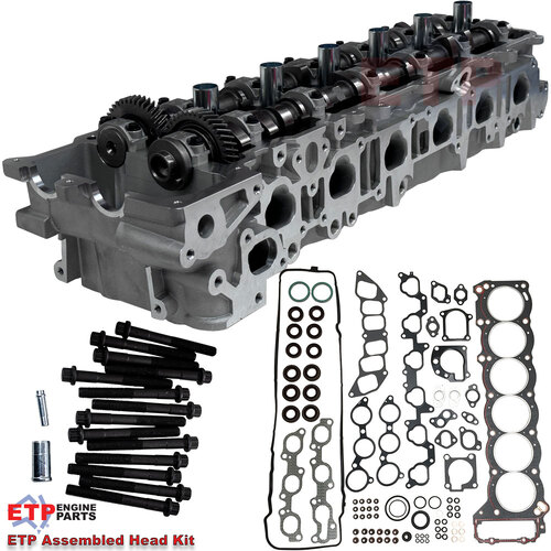 Assembled Cylinder Head Kit for Toyota 1FZ-100 Series - Cams fitted - Supplied with ETP Ulitmate VRS and Head bolts