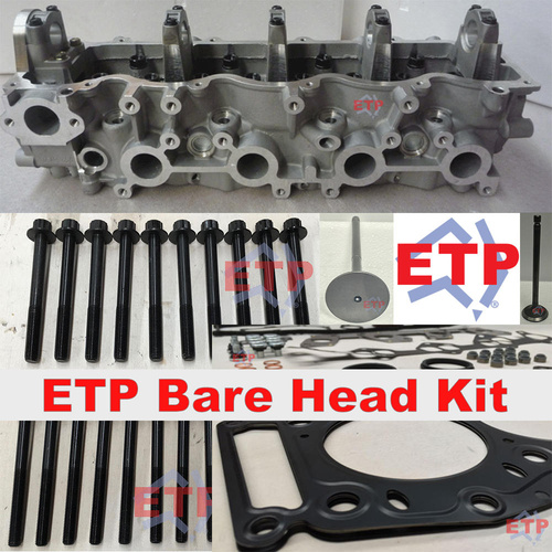 Cylinder Head Kit for Mazda and Ford WL Supplied ETP Ultimate VRS, Valves and Ajusa Head Bolts