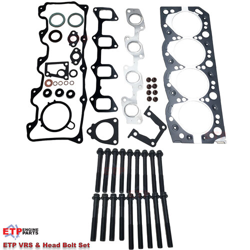 ETP Ultimate VRS Gasket Set and Head Bolt Set for Toyota 3L